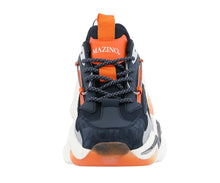 Load image into Gallery viewer, Mazino Chrome Shoes (Navy/Orange)