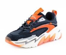 Load image into Gallery viewer, Mazino Chrome Shoes (Navy/Orange)