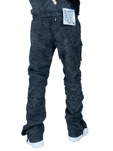 FROST ORIGINAL Monico Nylon Stacked Pants (Black)