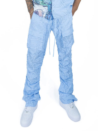 FROST ORIGINAL Monico Nylon Stacked Pants (Blue)