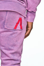 Load image into Gallery viewer, AOLOGNE NEVER ALONE LAVENDER STACK JOGGERS (LAVENDER)