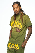 Load image into Gallery viewer, AOLOGNE LEAVE ME AOLOGNE OLIVE SS TEE (OLIVE)