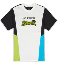 Load image into Gallery viewer, Le Tigre Moto Lanes Shirt (Black/Blue/Green)