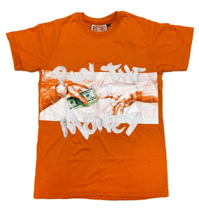 Retro Label Run the Money Shirt (Retro 4 Orange)
