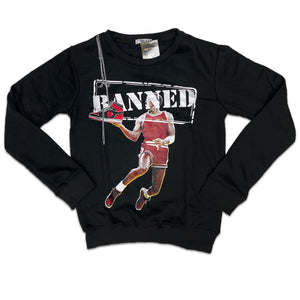 RETRO LABEL BANNED CREWNECK (RETRO 1 BRED PATENT)