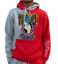 Load image into Gallery viewer, Premium Garage Hustle Pullover Premium Hoodie (Red/Grey)