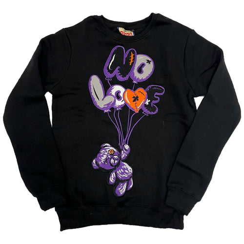 Retro Label No Love Air Crewneck (Retro 3 Court Purple)