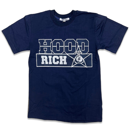 RETRO LABEL Hood Rich SHIRT (RETRO 6 Midnight Navy)