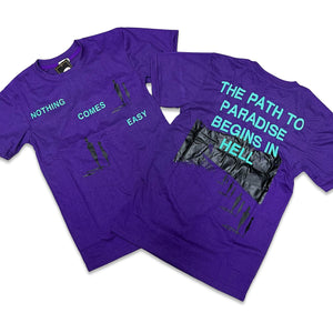 RETRO LABEL NOTHING COMES EASY SHIRT (RETRO 6 AQUA)