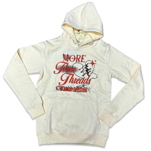 RETRO LABEL THREADS HOODIE (CREAM)