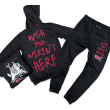 Load image into Gallery viewer, RETRO LABEL LEAVE ME ALONE HOODIE &amp; JOGGER SET (RETRO 12 CHERRY)