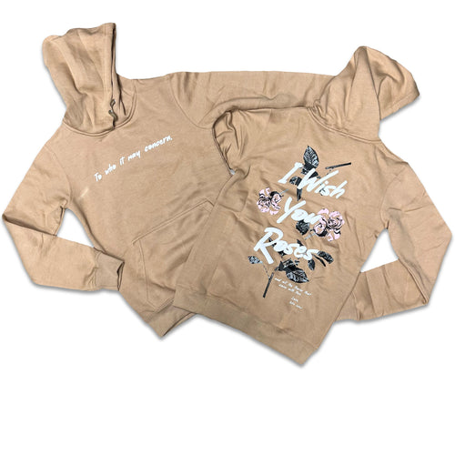 RETRO LABEL Wish you Roses HOODIE (RETRO 2 LOW SEERSUCKER)
