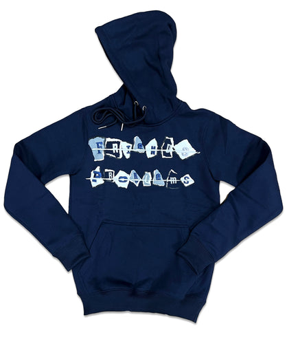 RETRO LABEL Friends Problems HOODIE (RETRO 4 midnight navy)