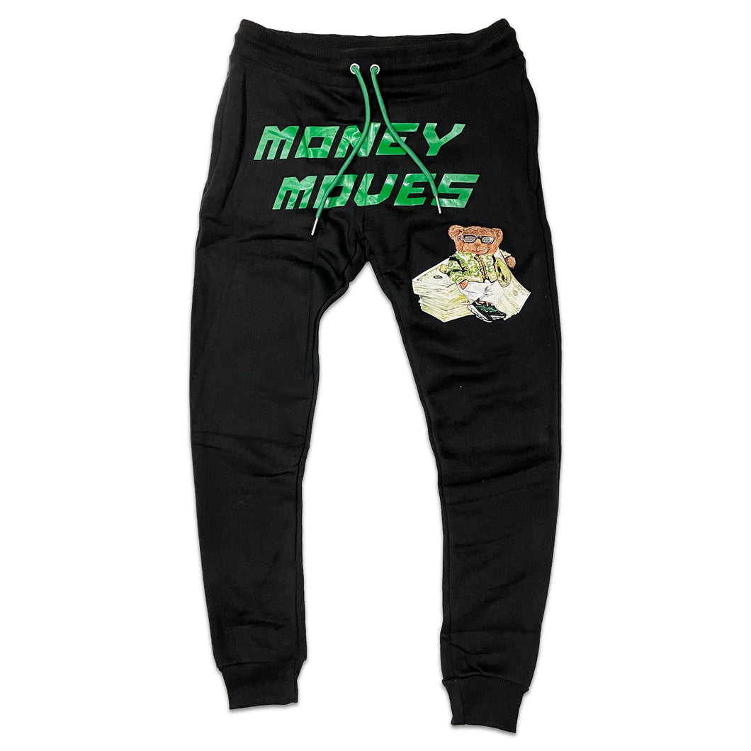 Retro Label Money Moves Jogger (Retro 3 Pine Green)