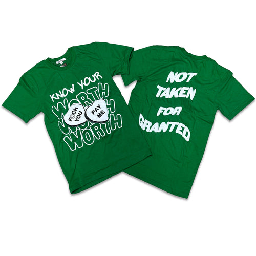 RETRO LABEL Know Your Worth Shirt (RETRO 1 Lucky Green)