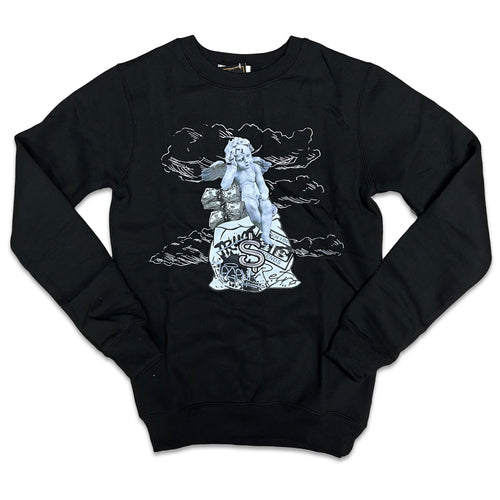 RETRO LABEL Money Bag Crewneck (RETRO 6 METALLIC SILVER)