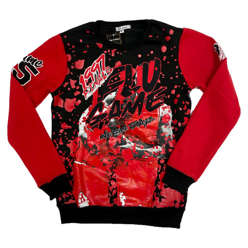 Retro Label No Sick Days Crewneck (RETRO 4 RED THUNDER)