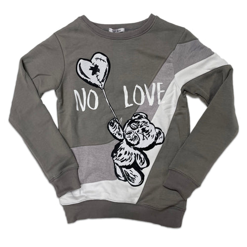 RETRO LABEL NO LOVE CREWNECK (RETRO 11 COOL GREY LOW)