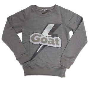 RETRO LABEL GOAT CREWNECK  (RETRO 11 COOL GREY LOW)