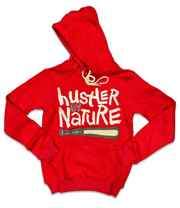RETRO LABEL HUSTLER BY NATURE HOODIE (RETRO 3 Muslin)