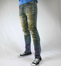 Load image into Gallery viewer, Preme Denim Sydney Indigo Jeans (Paint Splatter)