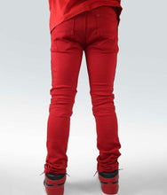 Load image into Gallery viewer, Preme Denim Red Jeans (Black/Red Fade Stripe)