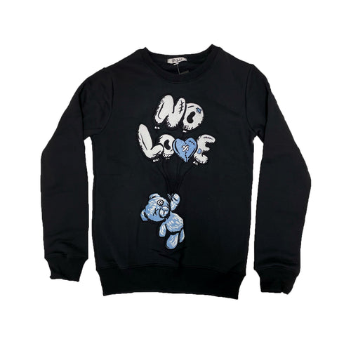 Retro Label No Love Air Crewneck (Retro 1 University Blue - UNC)