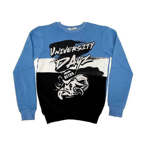 Retro Label University Dayz Crewneck (Retro 1 University Blue - UNC)