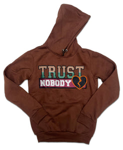 RETRO LABEL TRUST NOBODY HOODIE (RETRO 1 HANDCRAFTED)