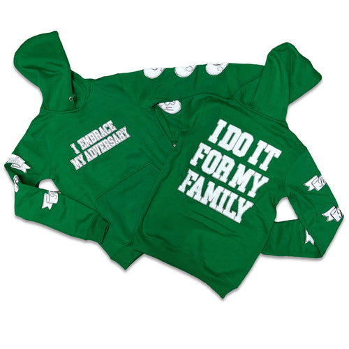 RETRO LABEL Family HOODIE (RETRO 2 LUCKY GREEN)