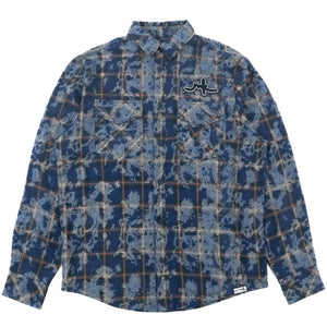 MAKOBI BERTELI PLAID SHIRT (NVY)