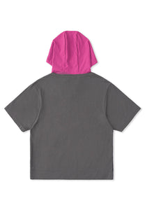 Alpha Style Hooded Nylon Shirts (GRY)