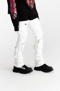 PHEELINGS NEVER LOOK BACK CARGO STACK DENIM (White)