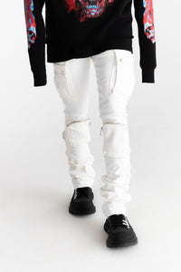 PHEELINGS NEVER LOOK BACK CARGO STACK DENIM (White)