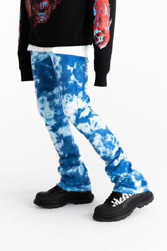 PHEELINGS Trust the Process Jeans (Blue Tie Dye)