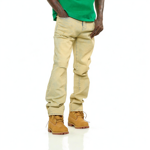 PHEELINGS HORIZON STRAIGHT FIT DENIM (GREY /SAND WASH)