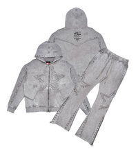 Load image into Gallery viewer, Gunzinii french terry hoodie set (Light Grey)