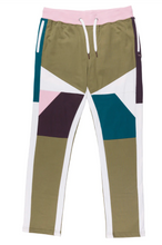 Load image into Gallery viewer, A Tiziano Charlie | Men&#39;s Color Blocked French Terry Pant (PALM)