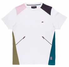 Load image into Gallery viewer, A Tiziano Manny | Men&#39;s Short Sleeve Jersey Color Blocked Crew (CREME)