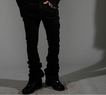 Load image into Gallery viewer, Vicious SKELETON FLARE JEAN (Black)