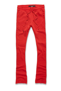 Jordan Craig Uptown Stacked Sweatpants (Red)
