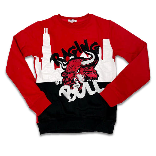 Retro Label Raging Bull Crewneck (Retro 5 Raging Bull)