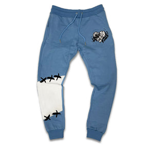 Retro Label Love Kills Joggers (Retro 11 Legend Blue)