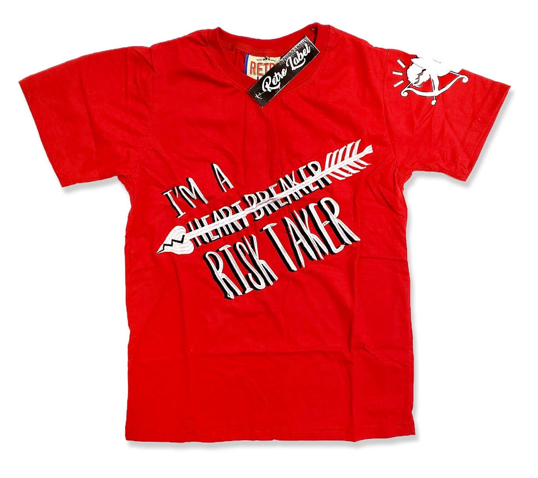 Retro Label Heart Breaker Shirt (Retro 14 Red)