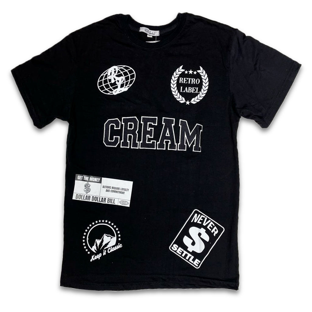 Retro Label Cream Shirt (Retro 5 Oreo)