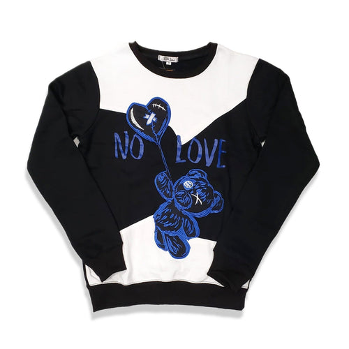Retro Label No Love Crewneck (Retro 1 KO Storm Blue)