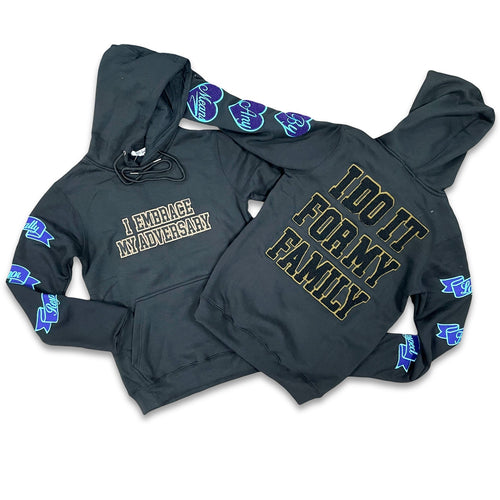 RETRO LABEL Family HOODIE (RETRO 9 light olive)