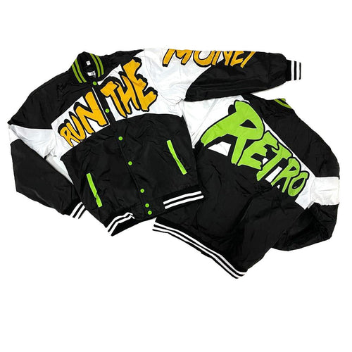 Retro Label Run the Money Jacket (Retro 1 Retro High OG Volt Gold)