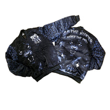 Load image into Gallery viewer, RETRO LABEL Black Cat SATIN JACKET (RETRO 4 Black Cat)