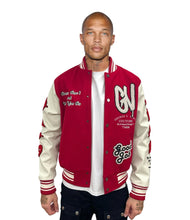 Load image into Gallery viewer, George V Paris Varsity Jacket (RED/WHITE)